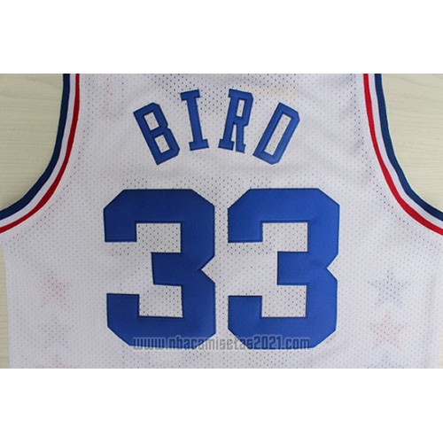 Camiseta All Star 1990 Larry Bird #33 Blanco